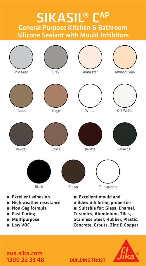 Sikaflex Construction Sealant Color Chart