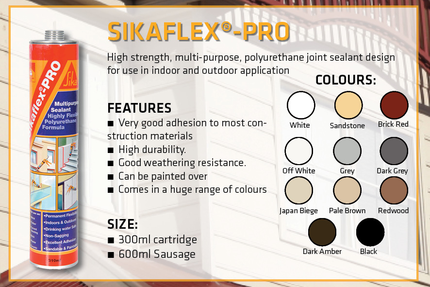 Sikasil Pro Colour Chart
